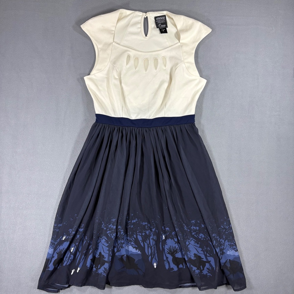 Her Universe Princess Mononoke Dress Women SM Blue Cream Excellent Studio Ghibli